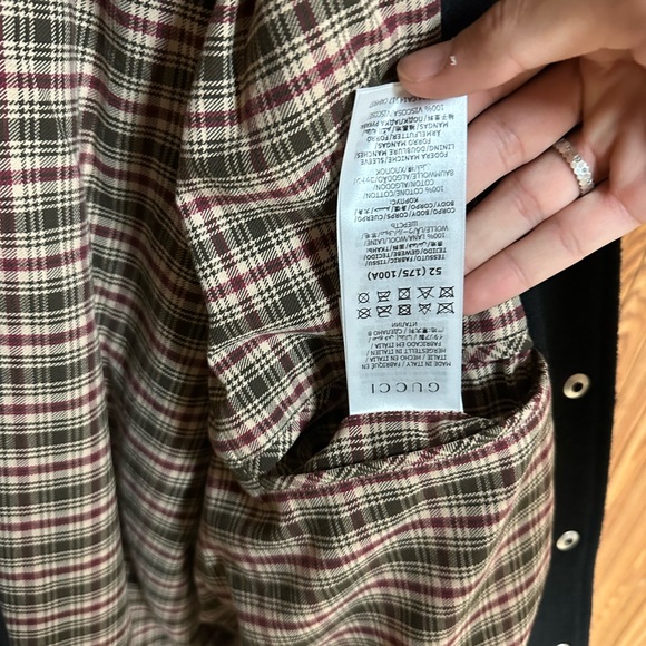 SOLD Gucci Interlocking G Horsebit Panelled Bomber Leather Jacket In Black - Picture 7 of 16